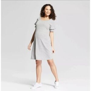 Isabel Maternity by Ingrid & Isabel Gray Midi Dress